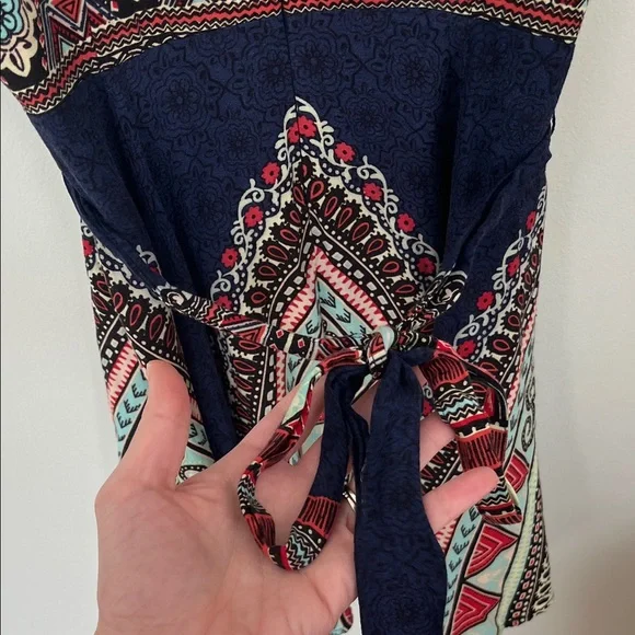 Francesca’s Bohemian Patterned Sleeveless Dress, Multicolor, Women's Size S - Picture 4 of 6